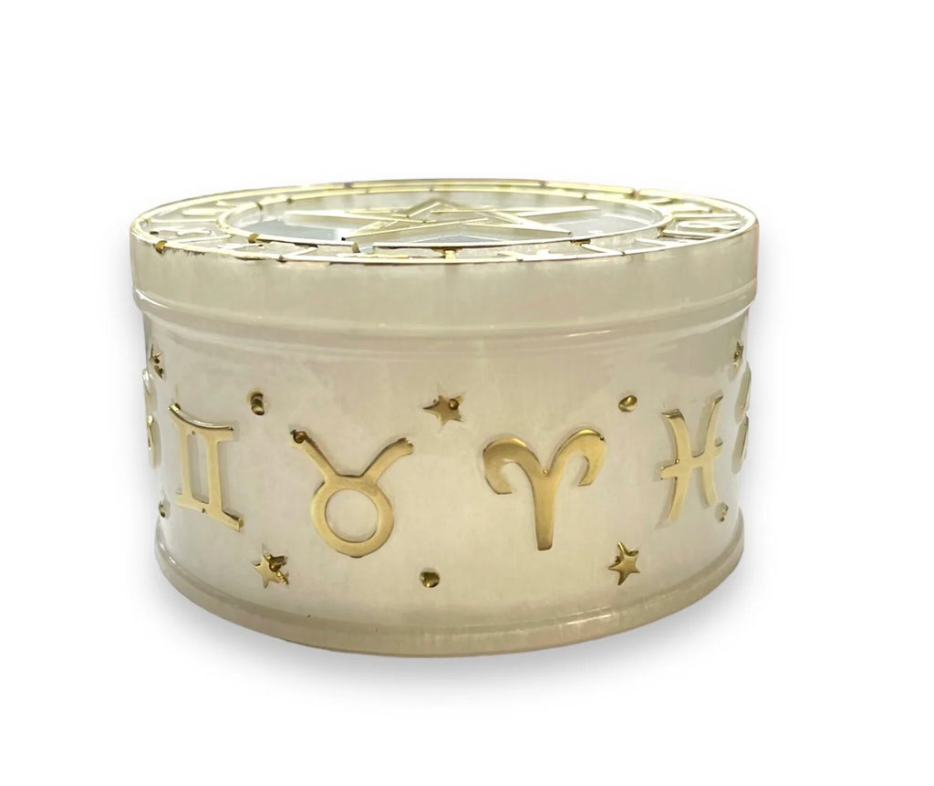 Astrology Jewelry Dish with Pentacle Lid