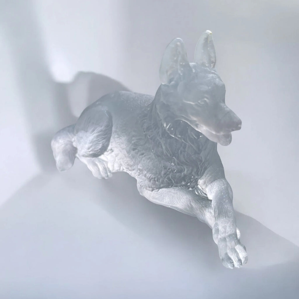 Statue Figure (Dog) and Pendant Necklace