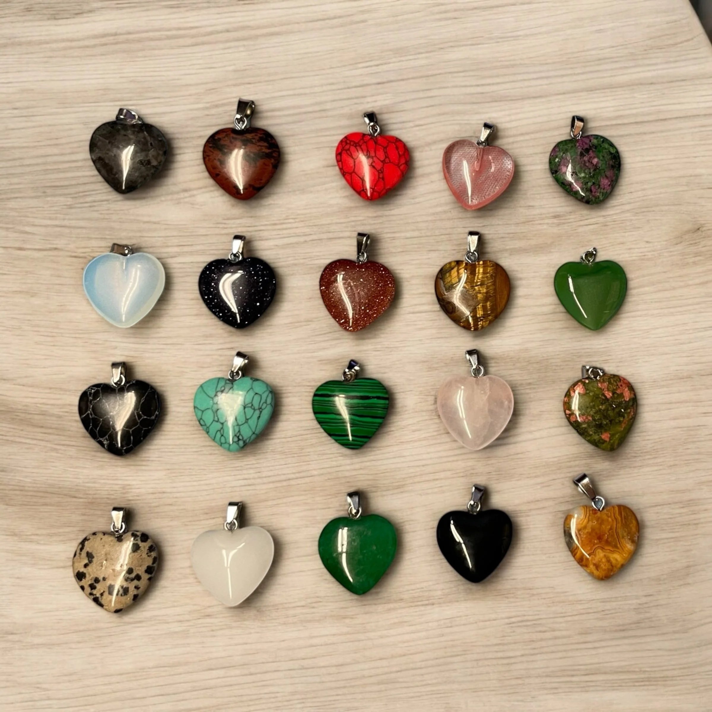 Crystal Heart Pendant Necklace