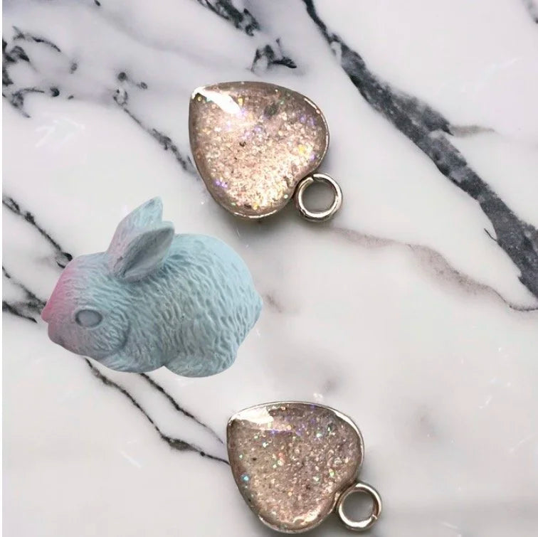 Bunny Figure and Pendant Necklace Keepsake
