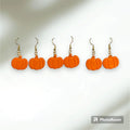 Orange Pumpkin Dangles