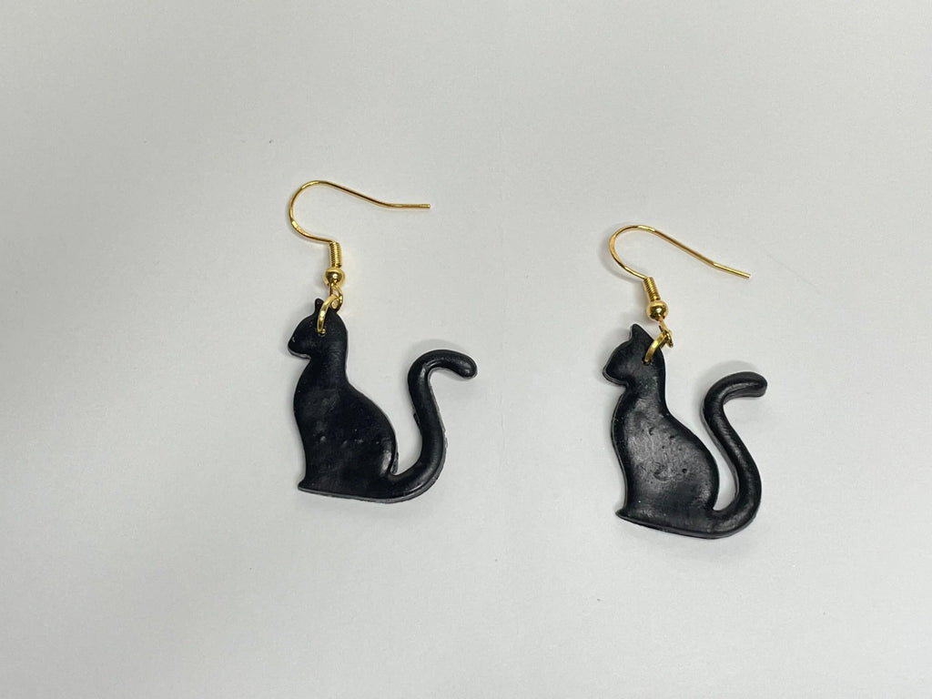 Black Cat Earrings