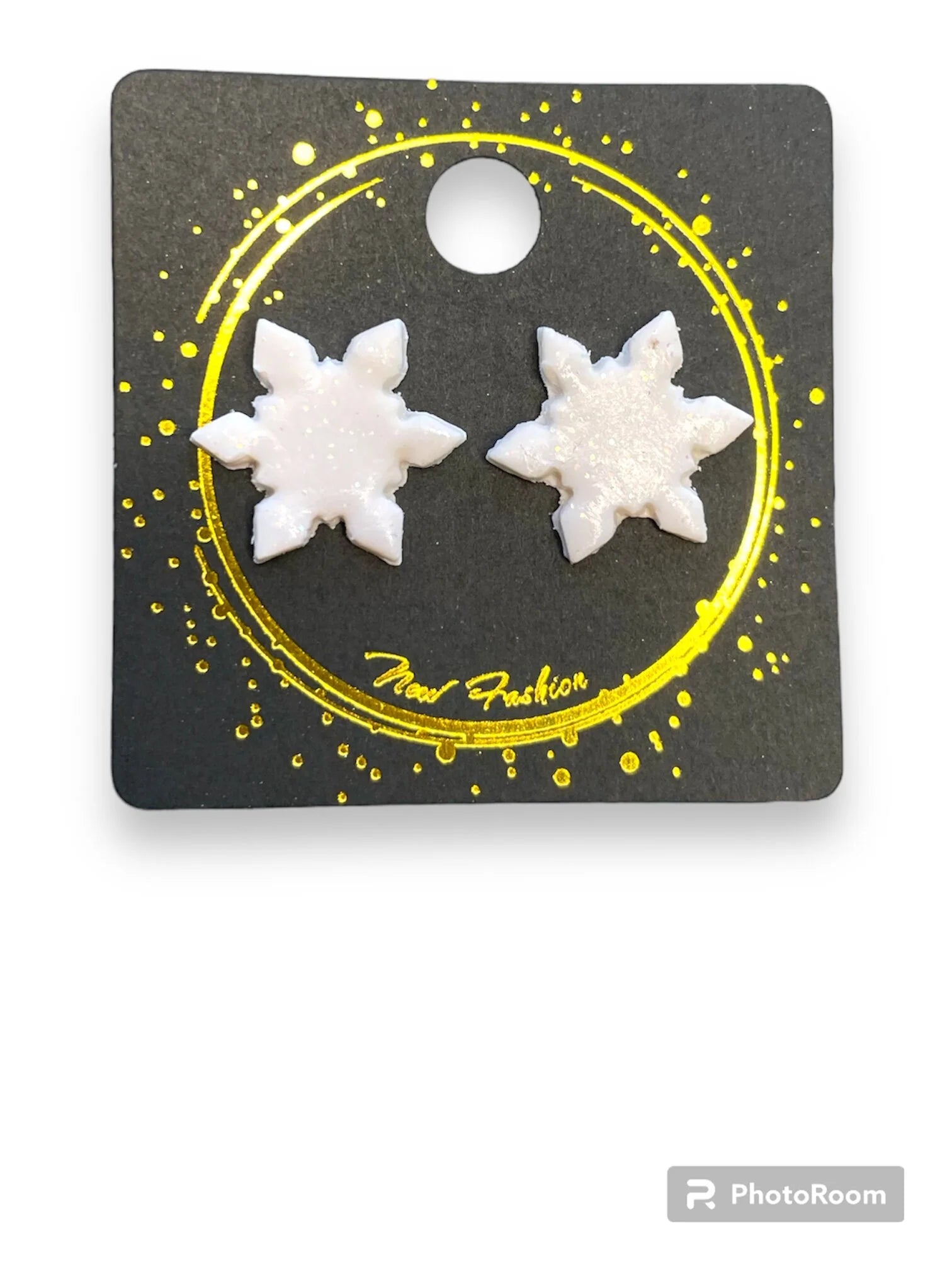 Snow Flake Stud Earrings