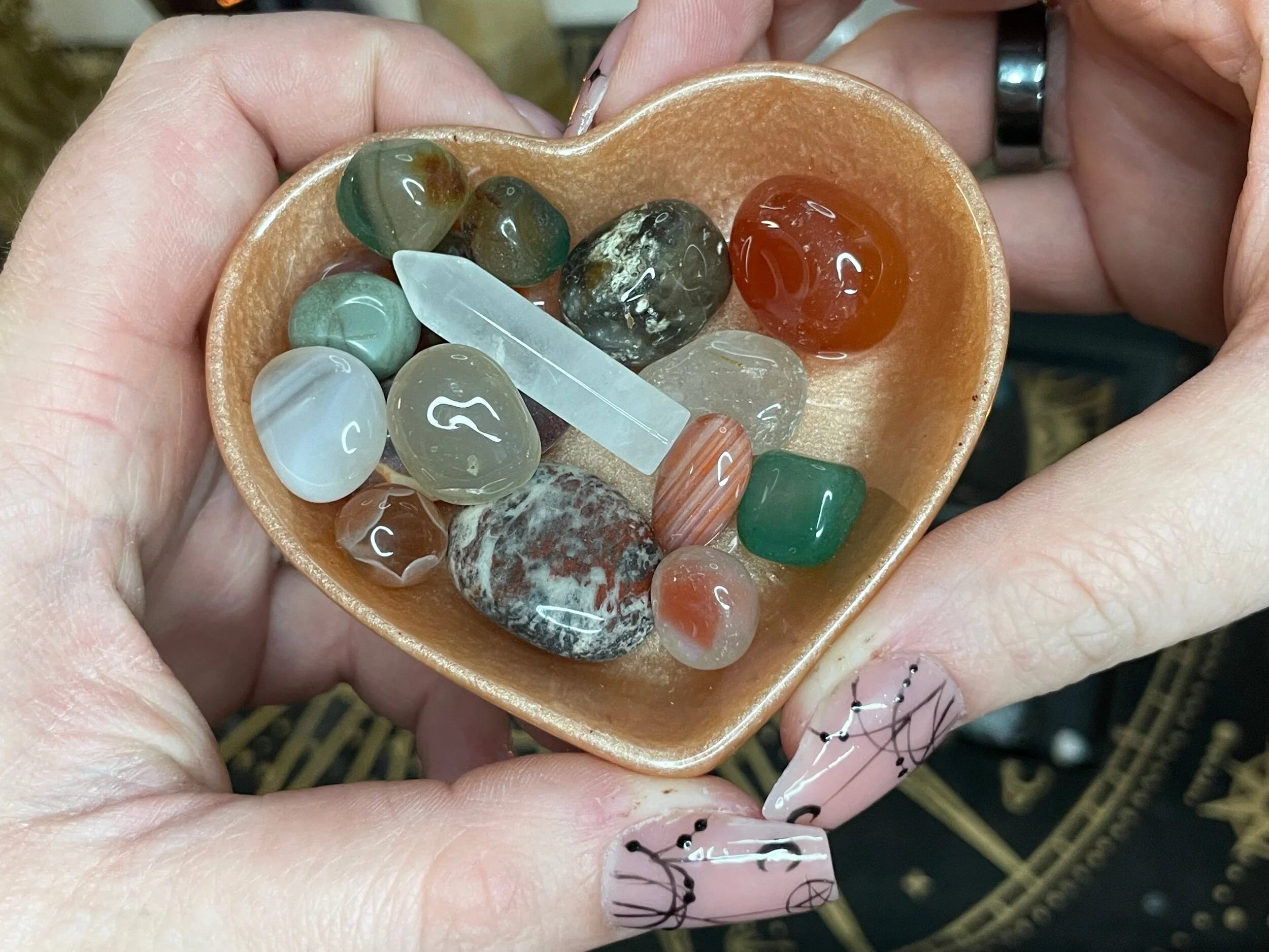 Heart dish, jewelry bowl, ring keeper