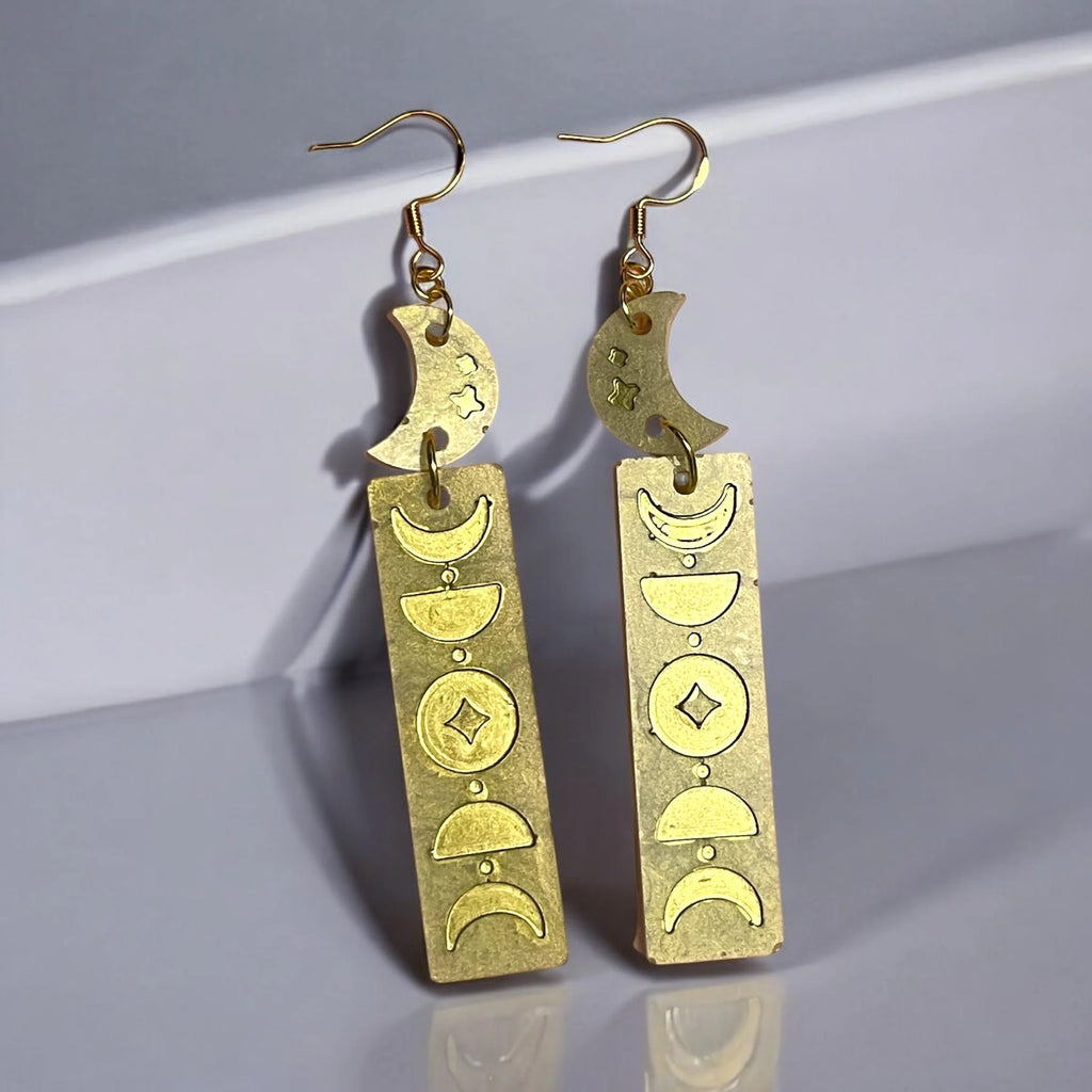 Moon Dangle Earrings