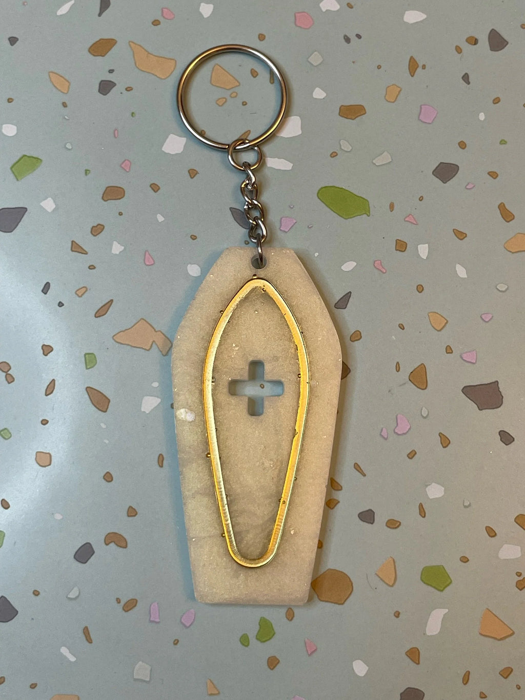 Gothic Coffin Keychain