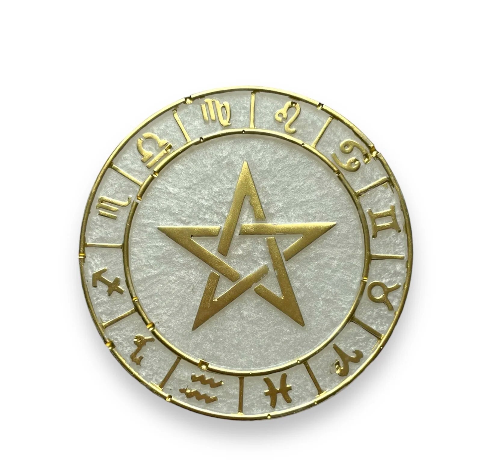 Astrology Jewelry Dish with Pentacle Lid