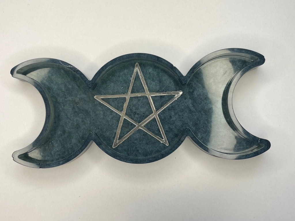 Triple Moon Goddess Symbol Decorative