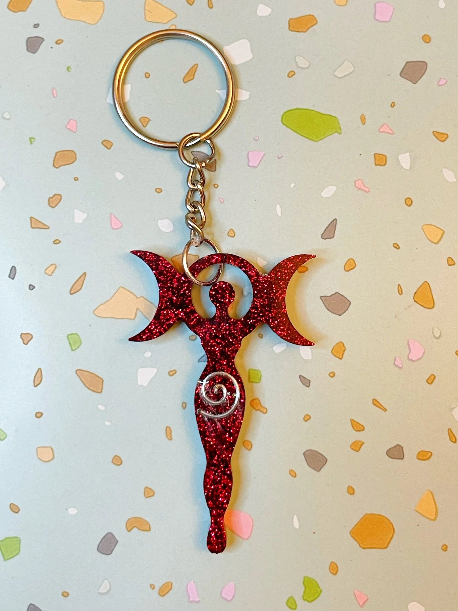 Moon Goddess Keychain