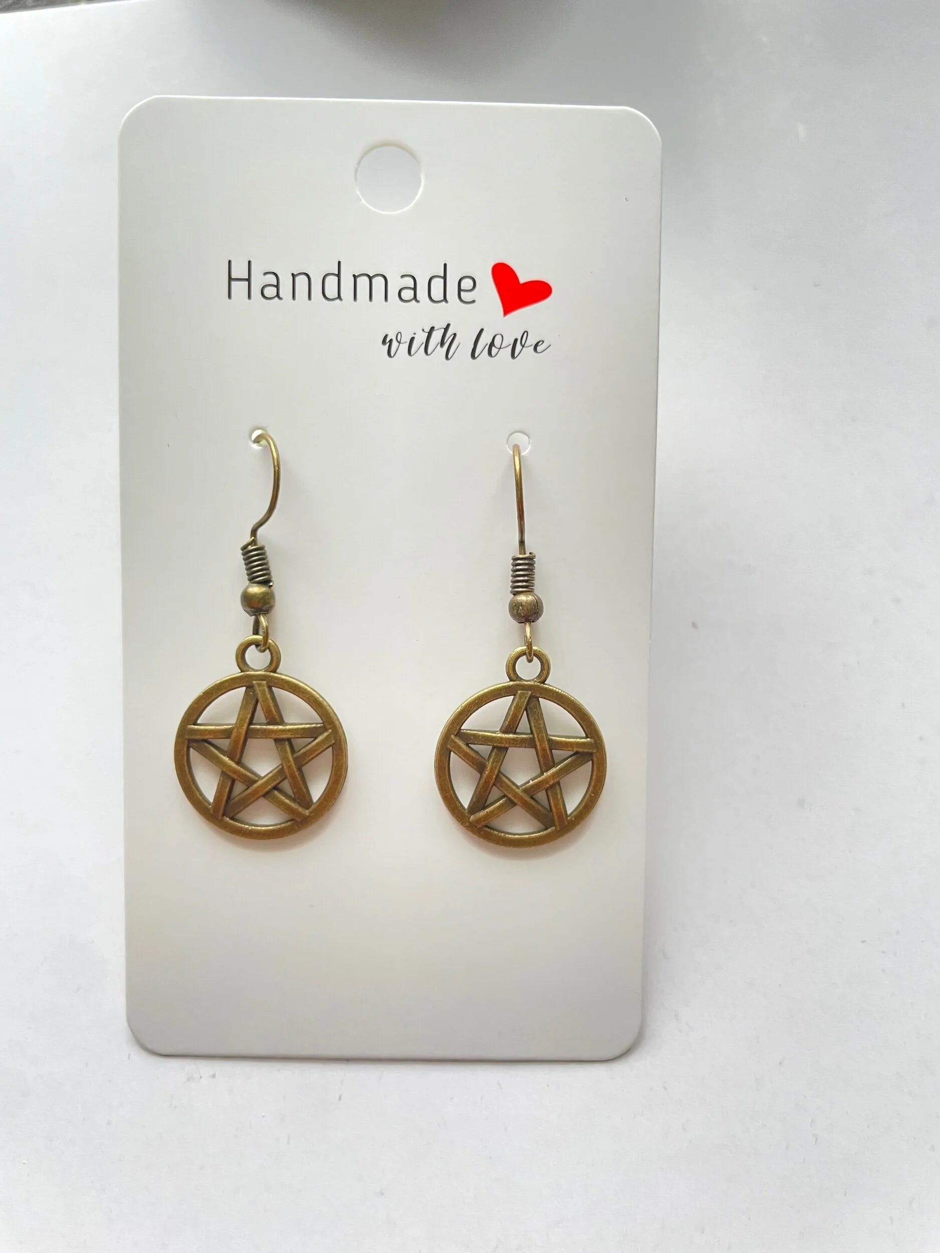 Pentacle Dangle Earrings