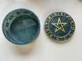Astrology Jewelry Dish with Pentacle Lid