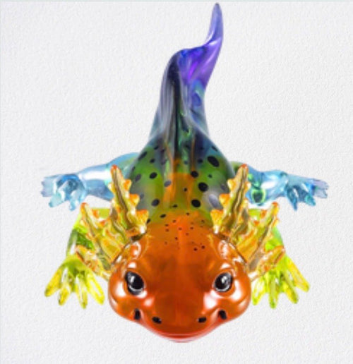 Axolotl Statue and pendant necklace