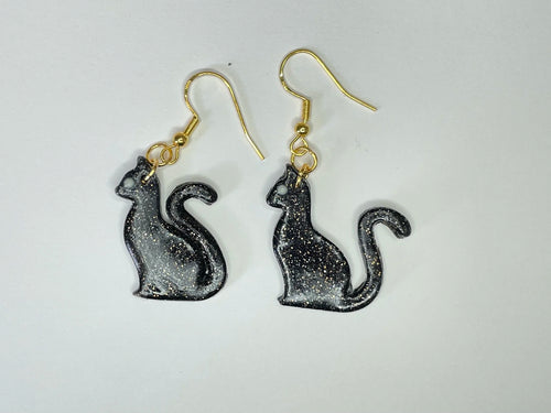 Black Cat Earrings