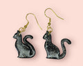 Black Cat Earrings