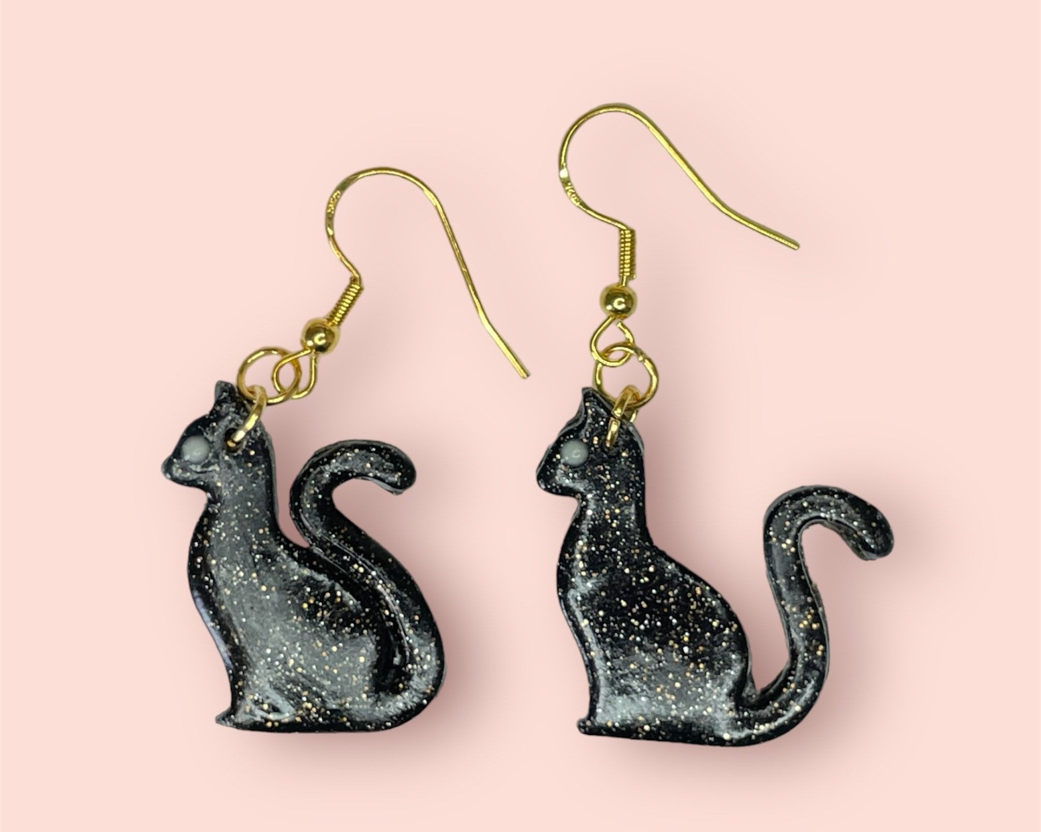 Black Cat Earrings