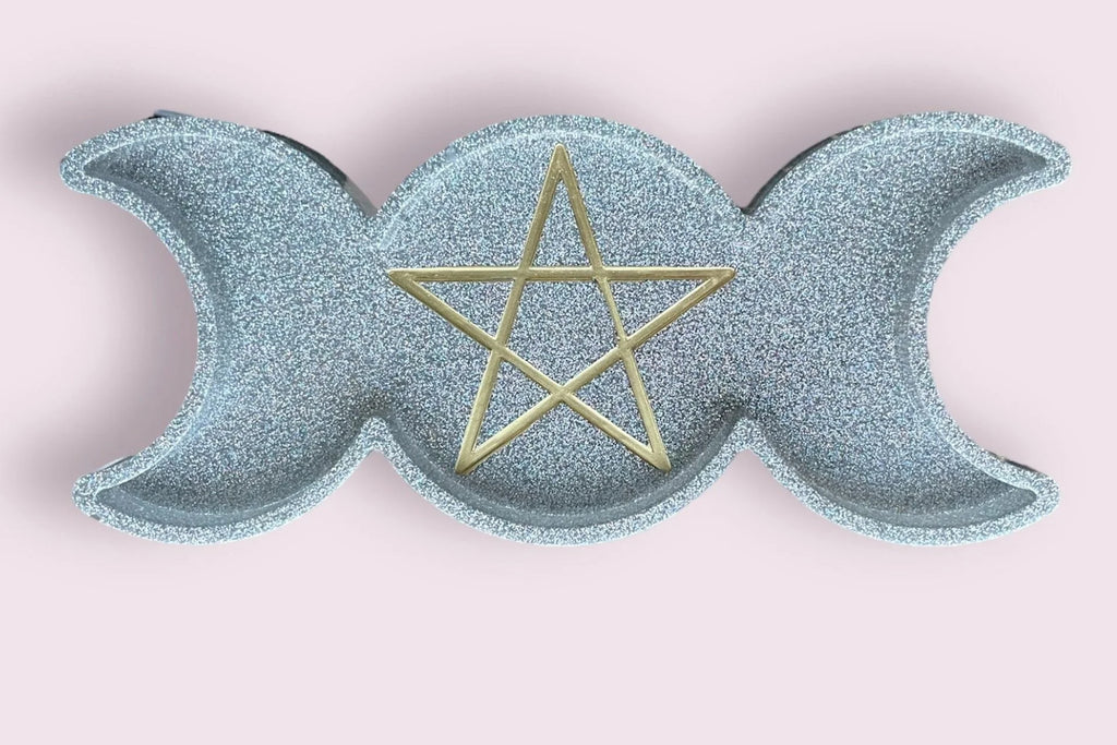 Triple Moon Goddess Symbol Decorative