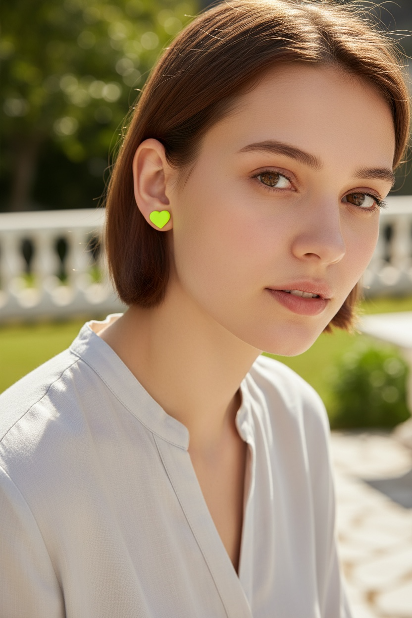 Neon Stud Earrings