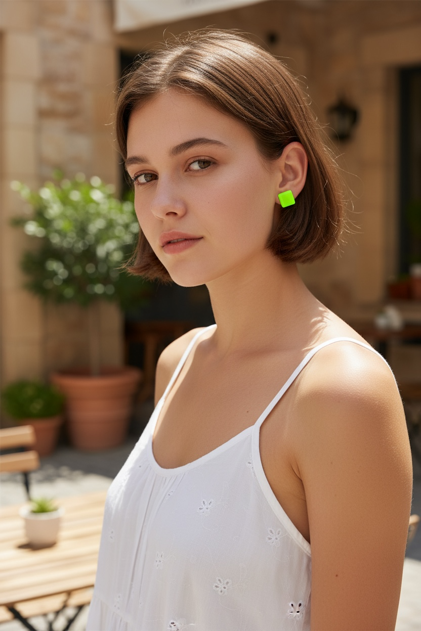 Neon Stud Earrings